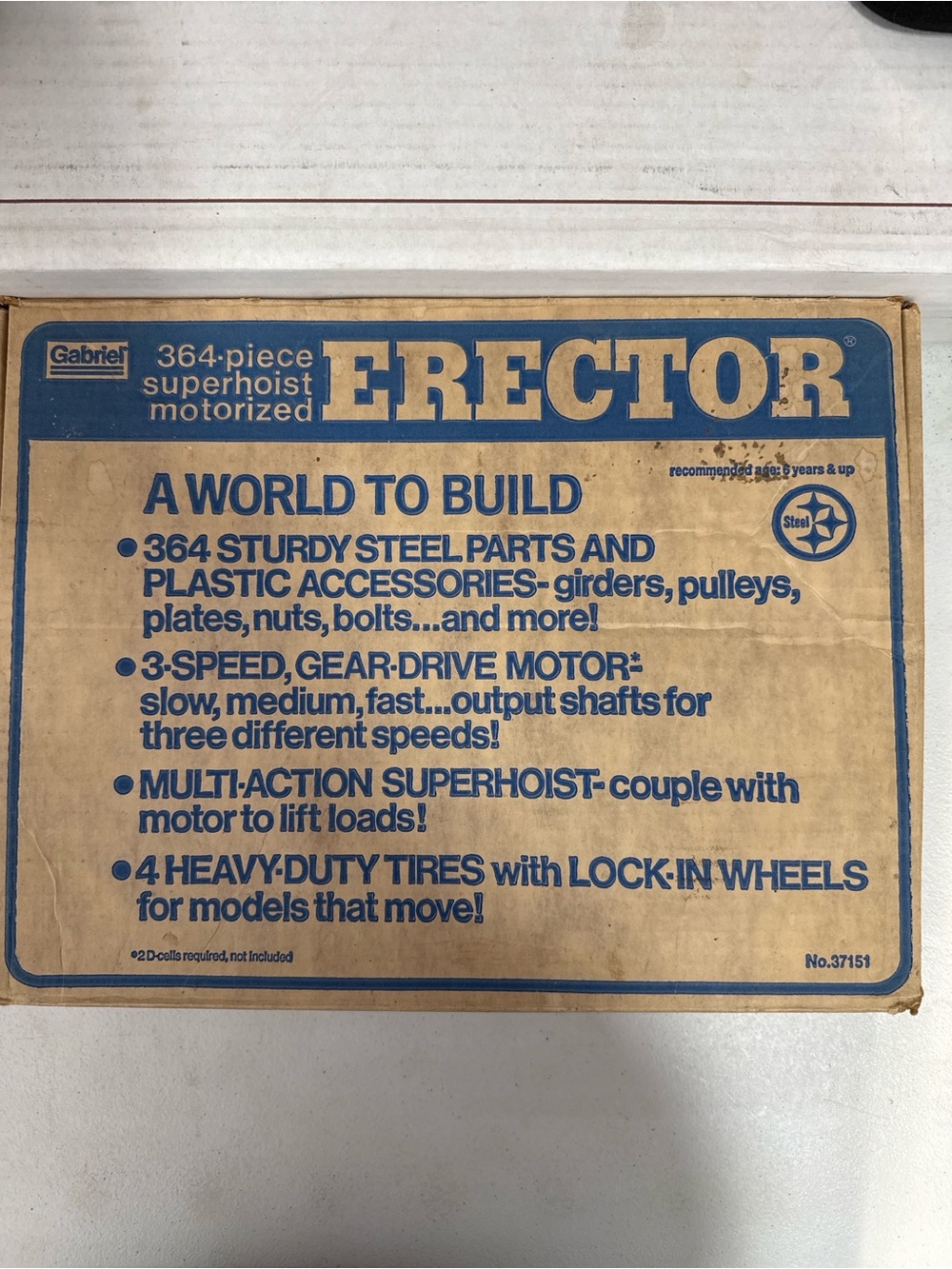 Erector 364-Piece Motorized Building Set in Blue